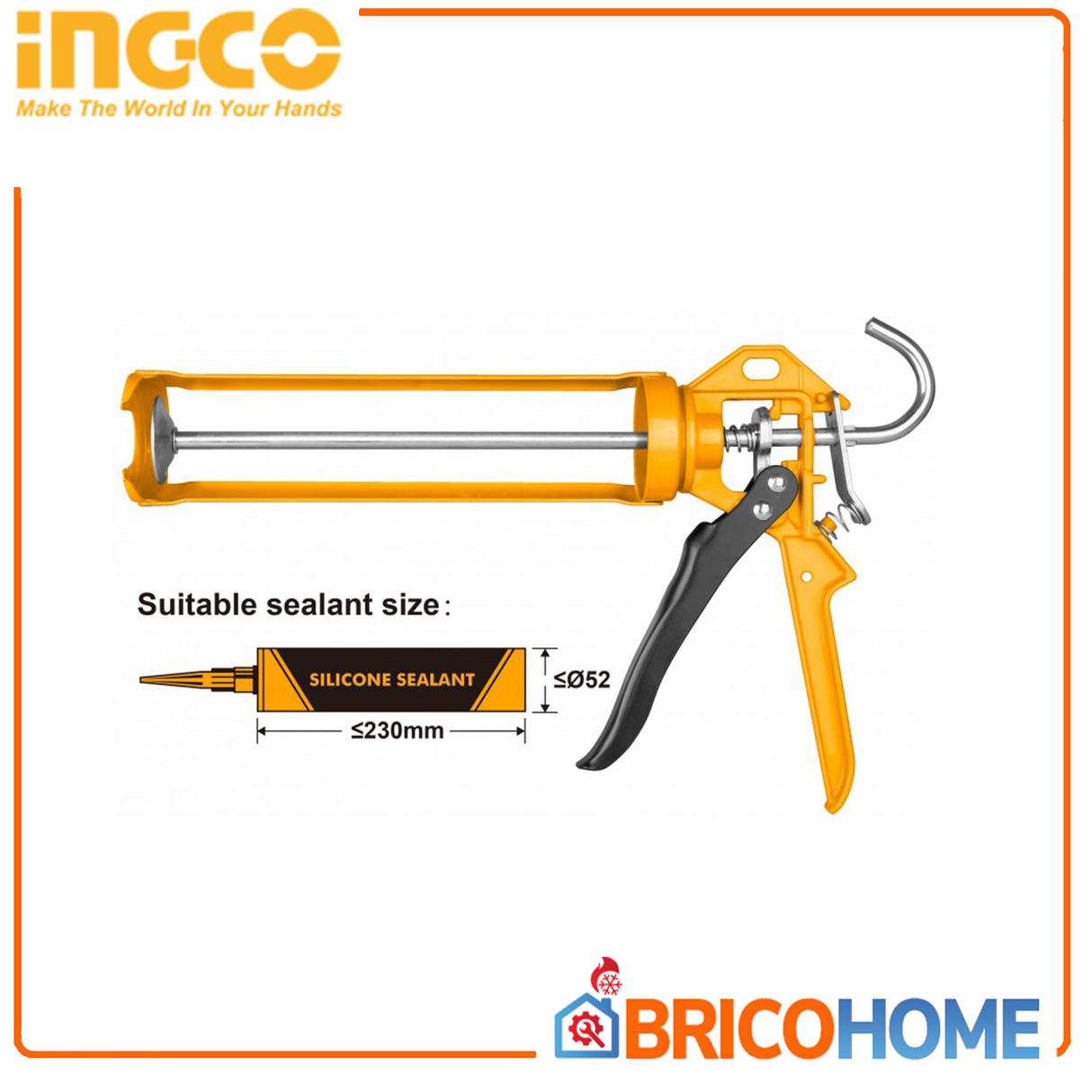 INGCO SP 1,8 mm Schaftkartuschenpistole