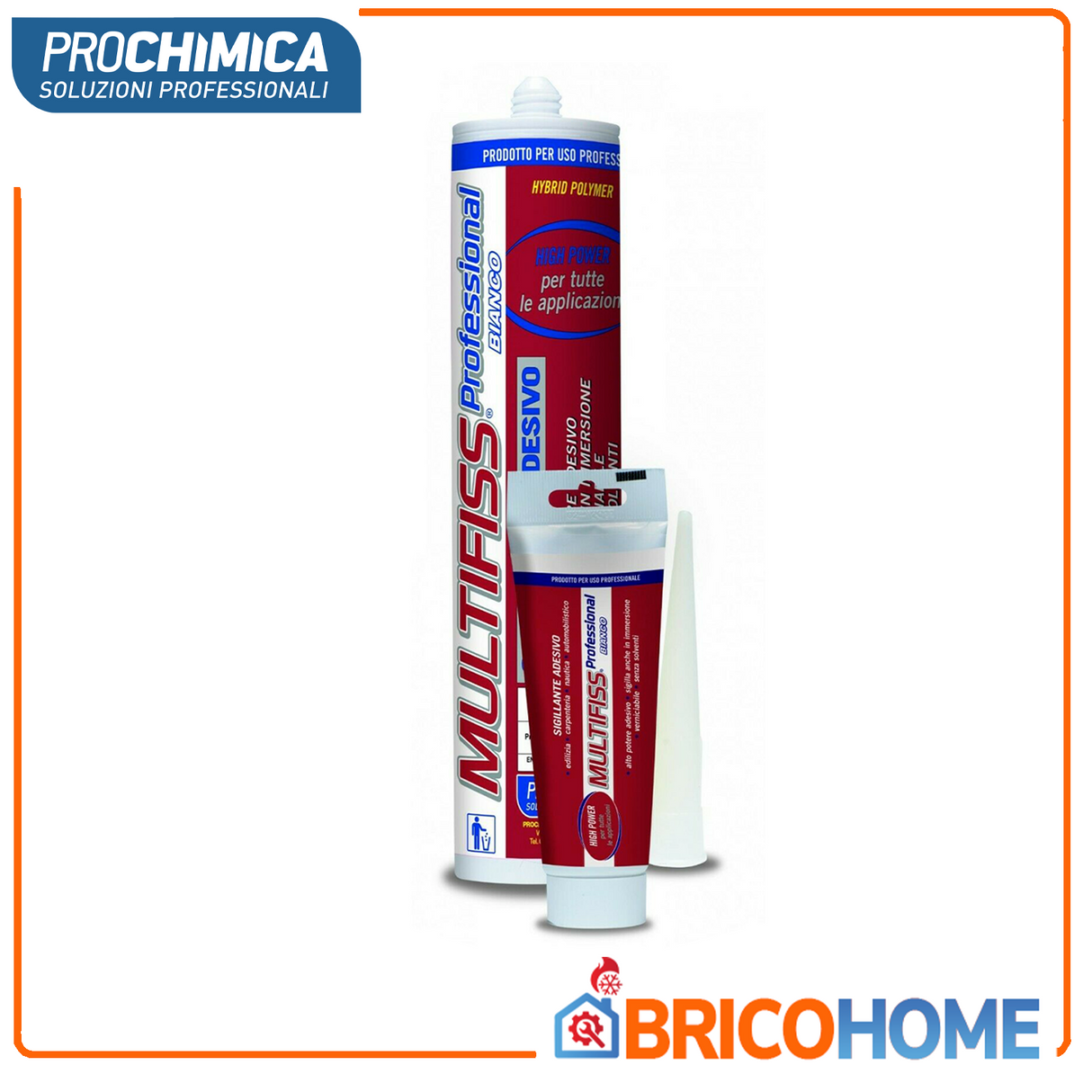 MULTIFISS PROFESSIONAL - PROCHIMICA hybrid polymer crosslinking adhesive-sealant 290ml.