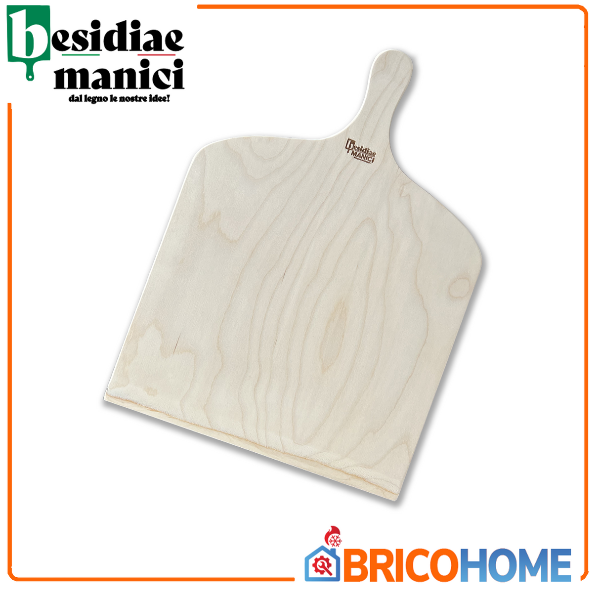 Pala per Pizza in legno di betulla dimensioni 41x33 cm spessore 0,6mm