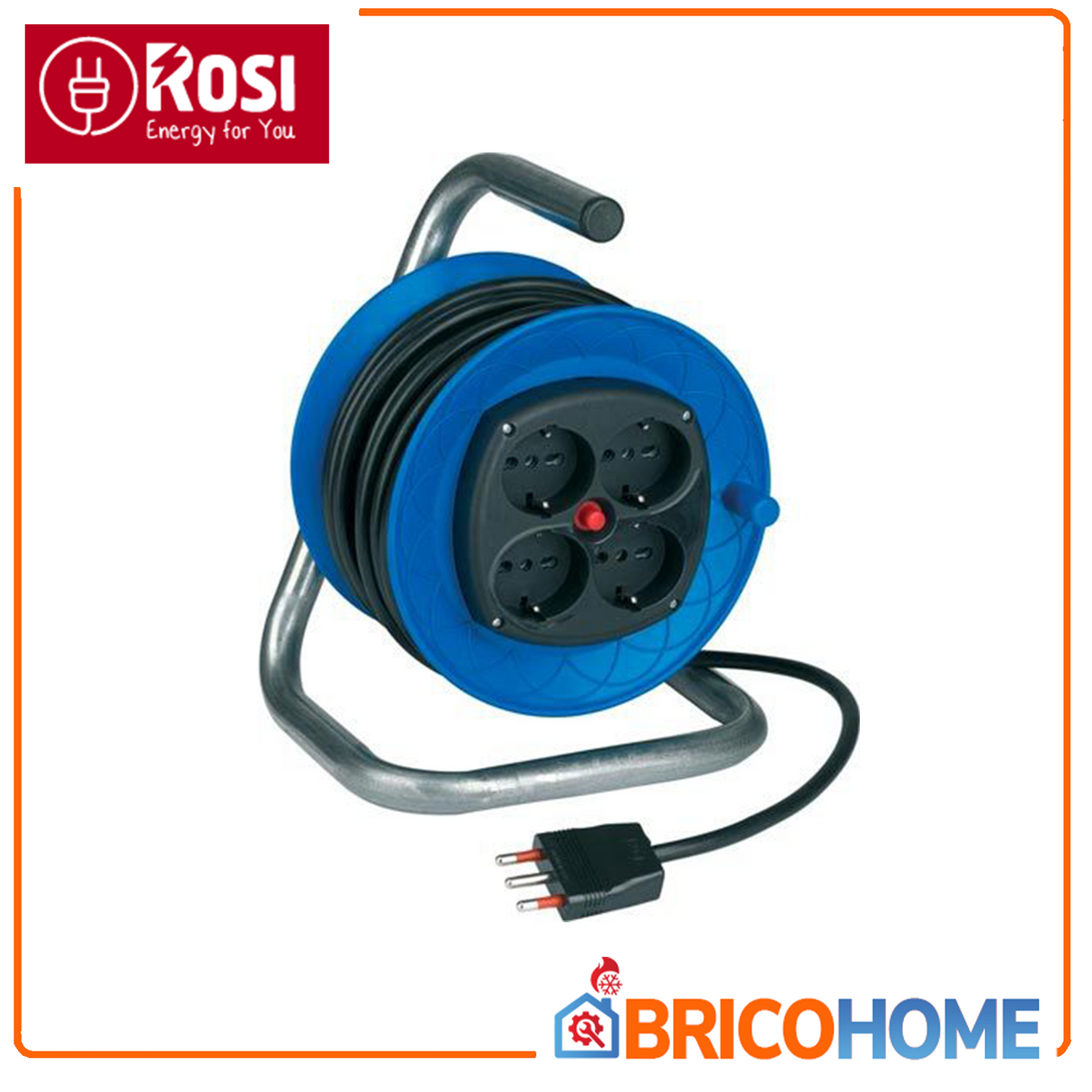 15 MT Kabeltrommelverlängerung mit H05VV-F 3G1,5 mm² Kabel