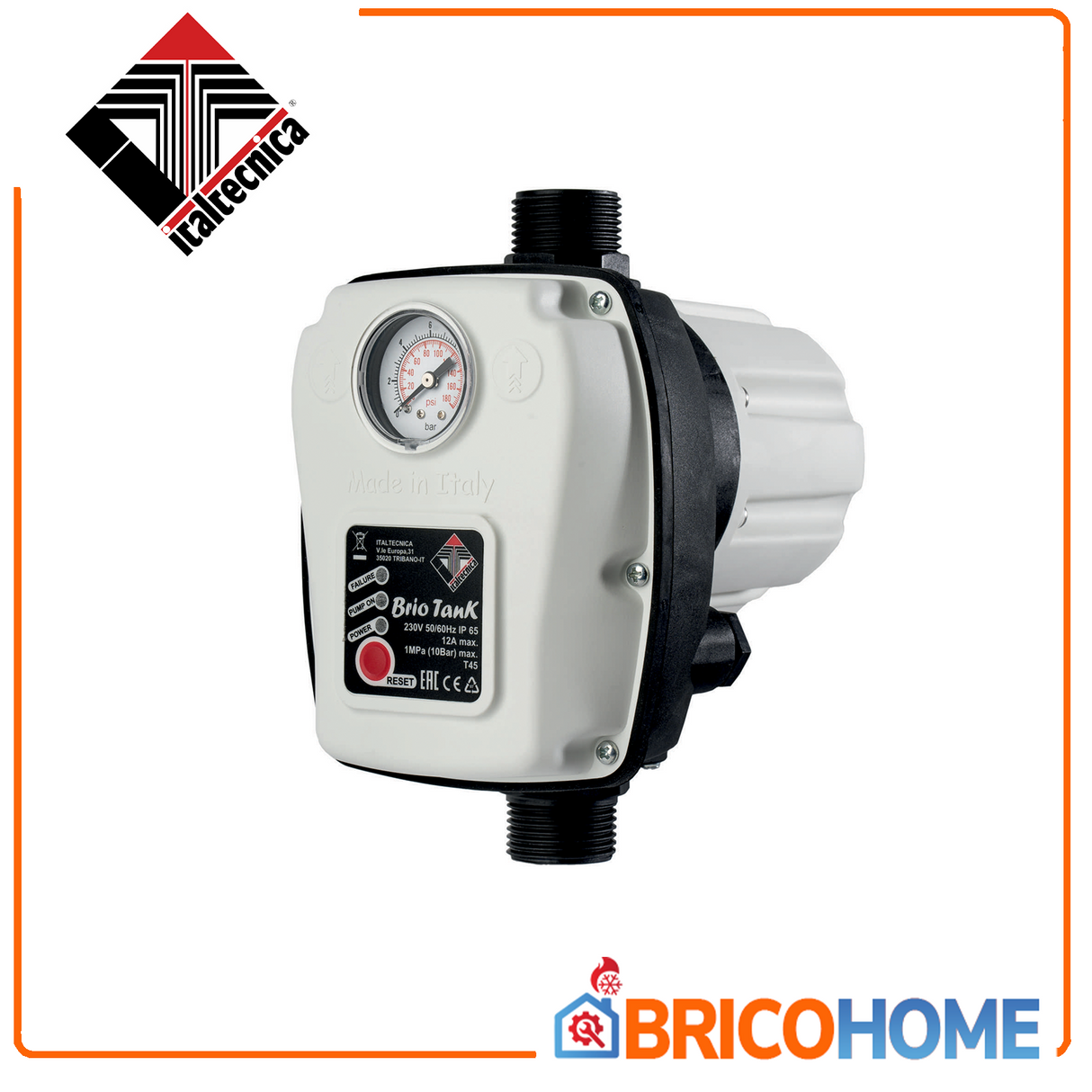 Presscontrol Electronic pressure regulator for ITALTECNICA BRIO TANK electric pumps