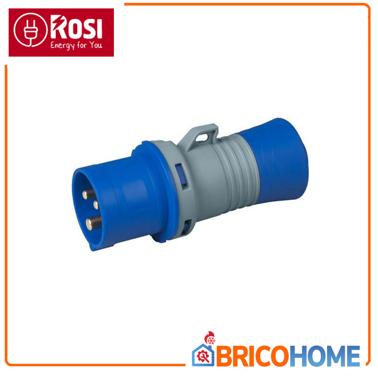 Industrial flying plug CEE 16A 2P+E 220V IP44 ROSI