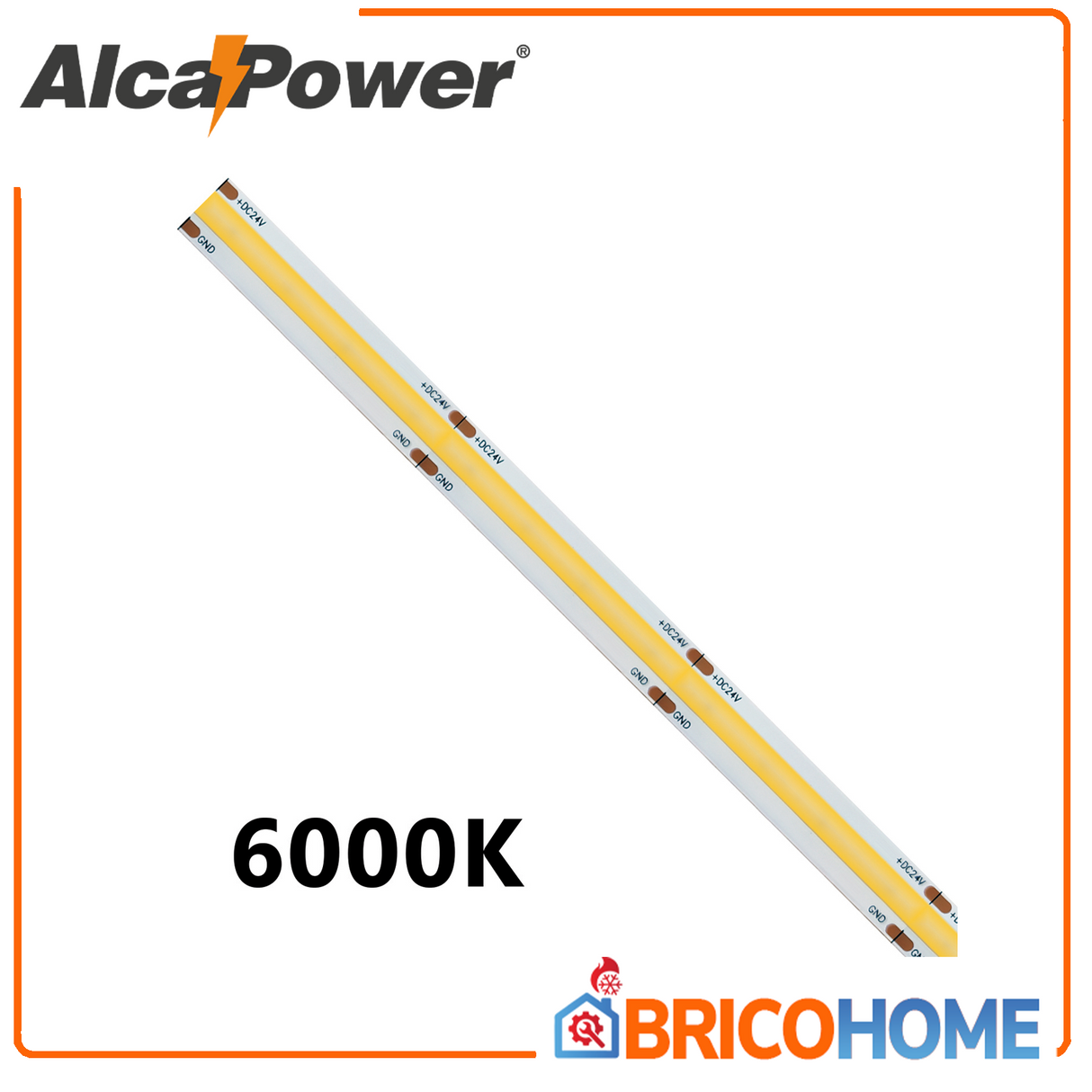 COB-LED-Streifen 5 Meter 6000K 24V 15W/m 1500lm/m