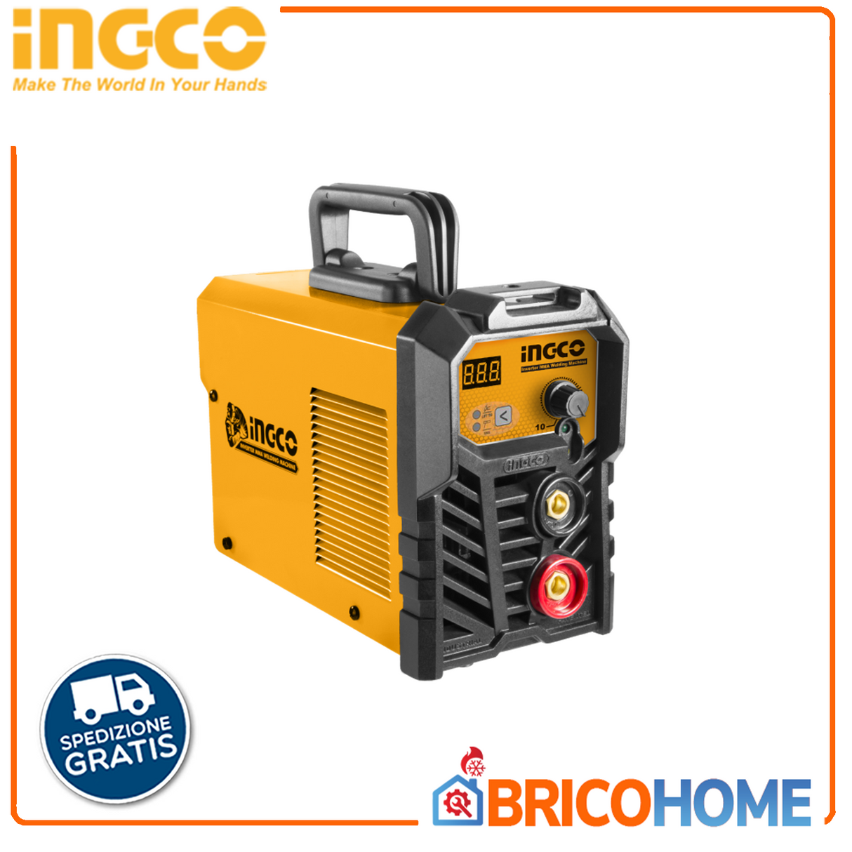 Saldatrice inverter MMA10 - 120A con accessori - INGCO