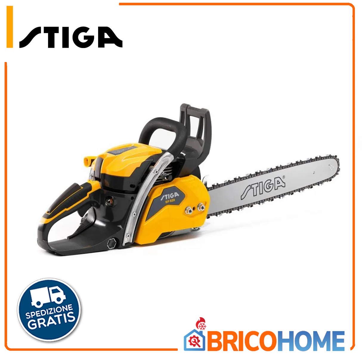 52 cm³ semi-professional petrol chainsaw 18" bar 50cm SP 526 STIGA