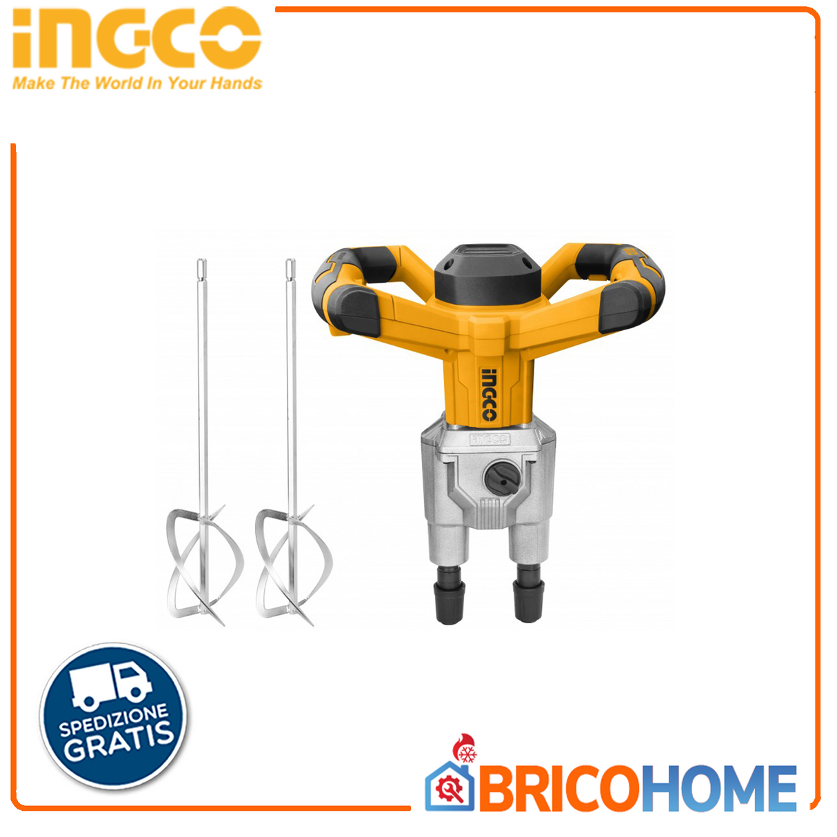 INGCO 220-240V 1800W mortar mixer