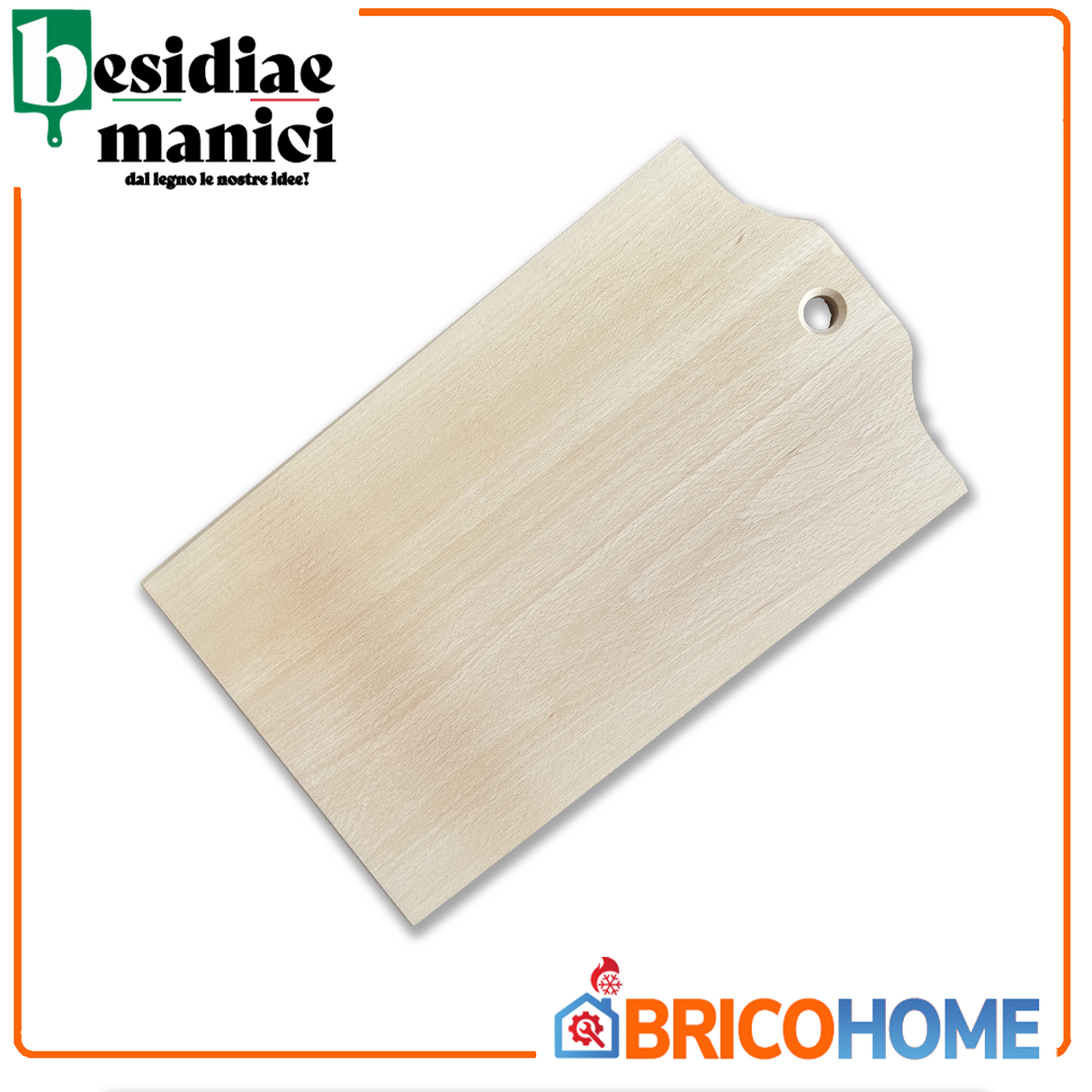 Schneidebrett aus massivem Buchenholz, L37 x T23 x H2 cm