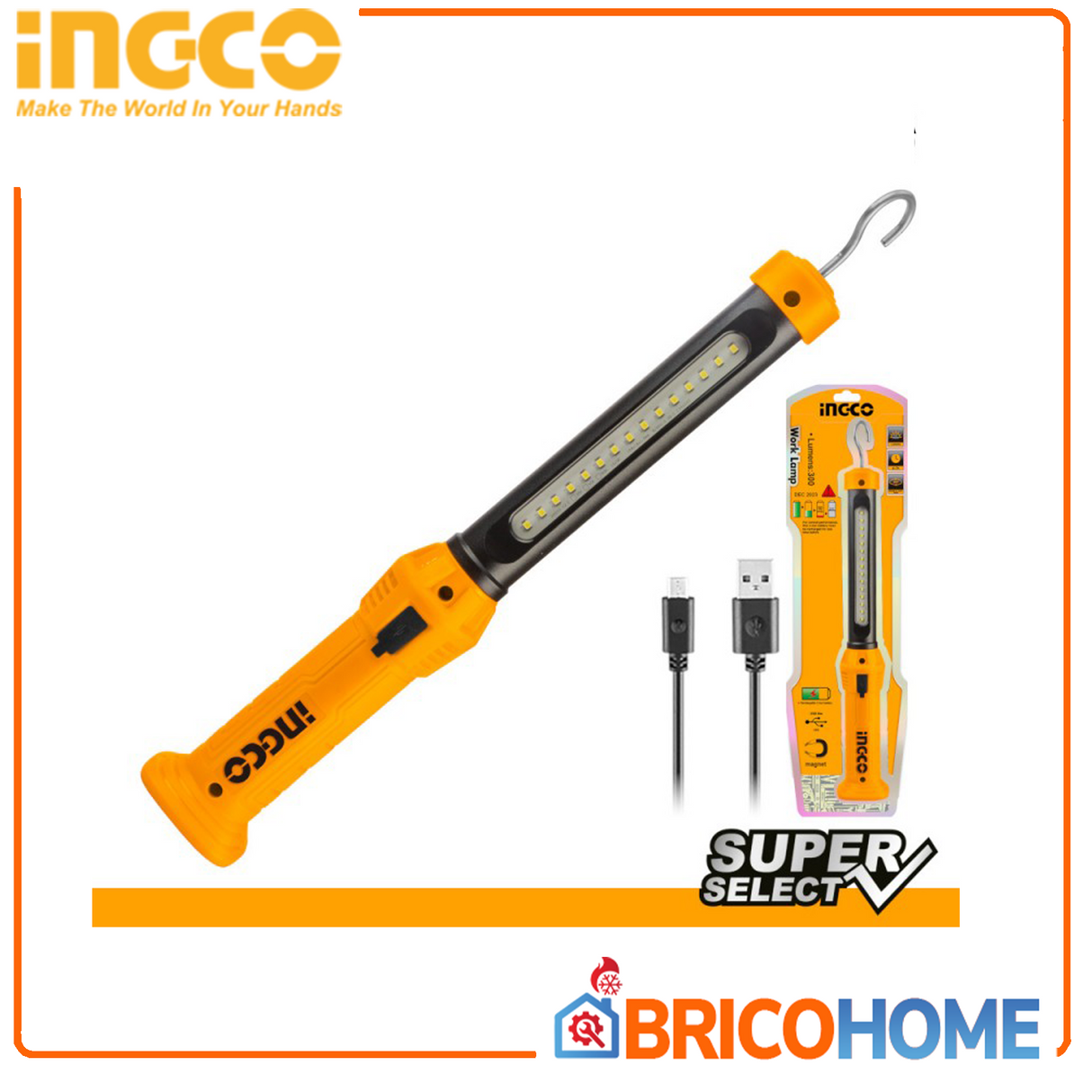 Lampada da lavoro max 300 lumen INGCO