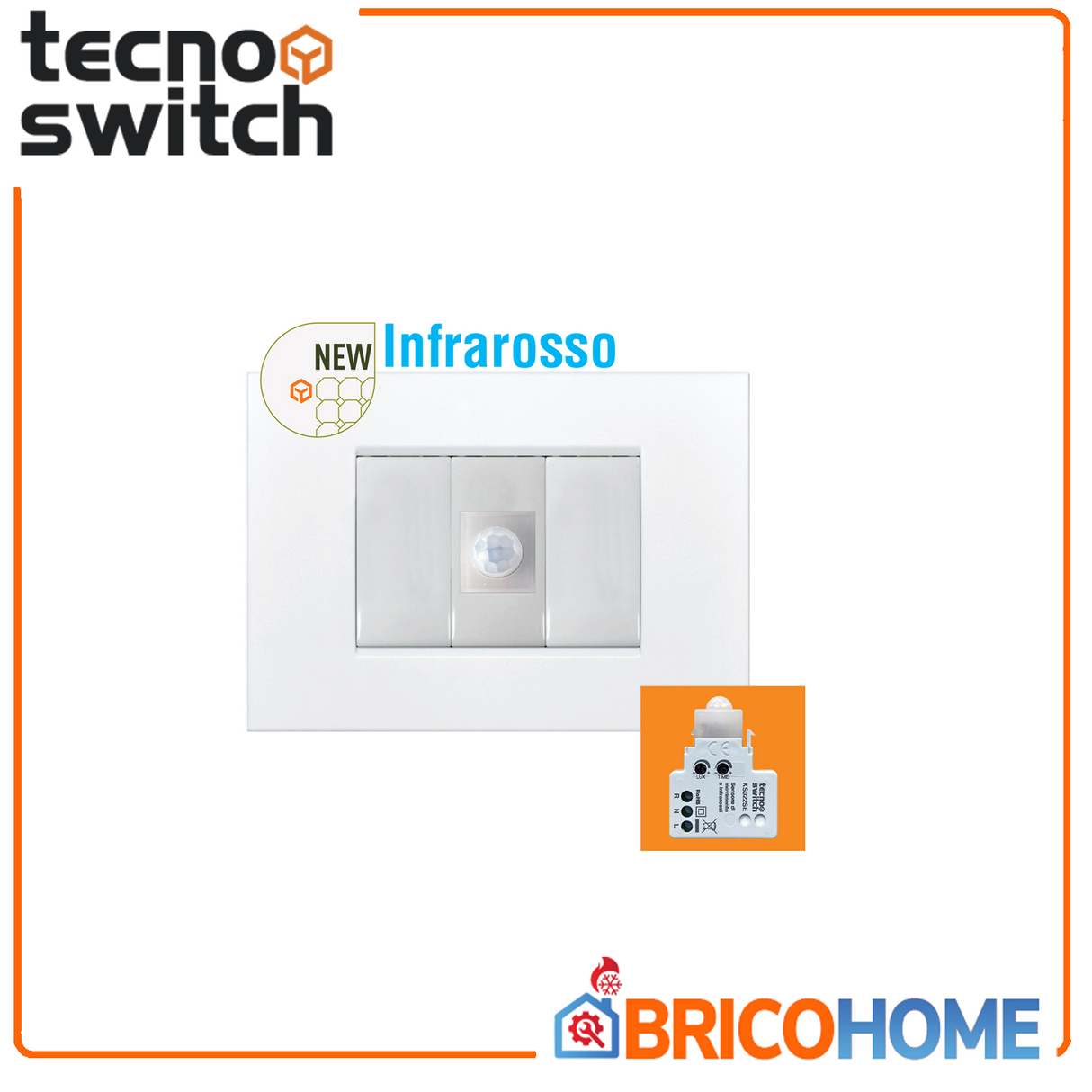 Integrierter Infrarot-Bewegungssensor für 503 – Keystone Tecno Switch