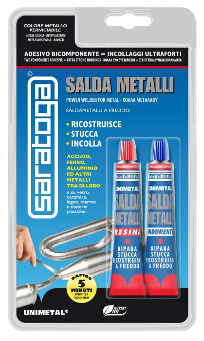 Unimetal Mix Salda Metalli rapido 5 min. 34gr SARATOGA