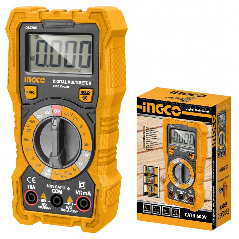 Multimetro digitale tascabile DM200  INGCO