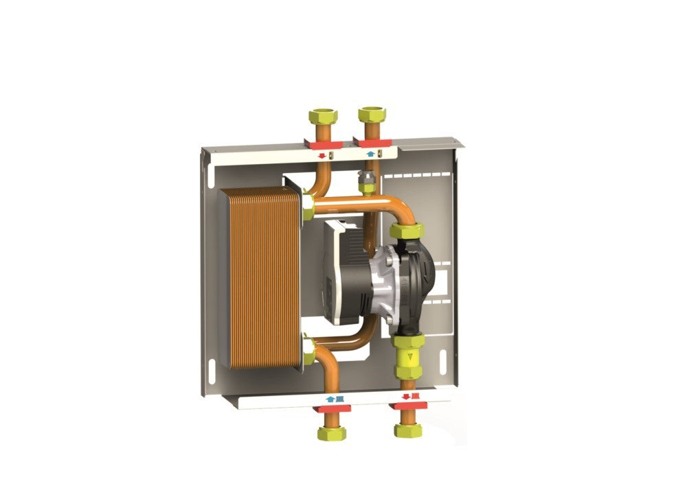 Superkompaktes Heizkessel-/Wärmeprodukt-Schnittstellenmodul 25/30 kW komplett mit Abdeckkasten - MX115/ 1 MINI - 115011