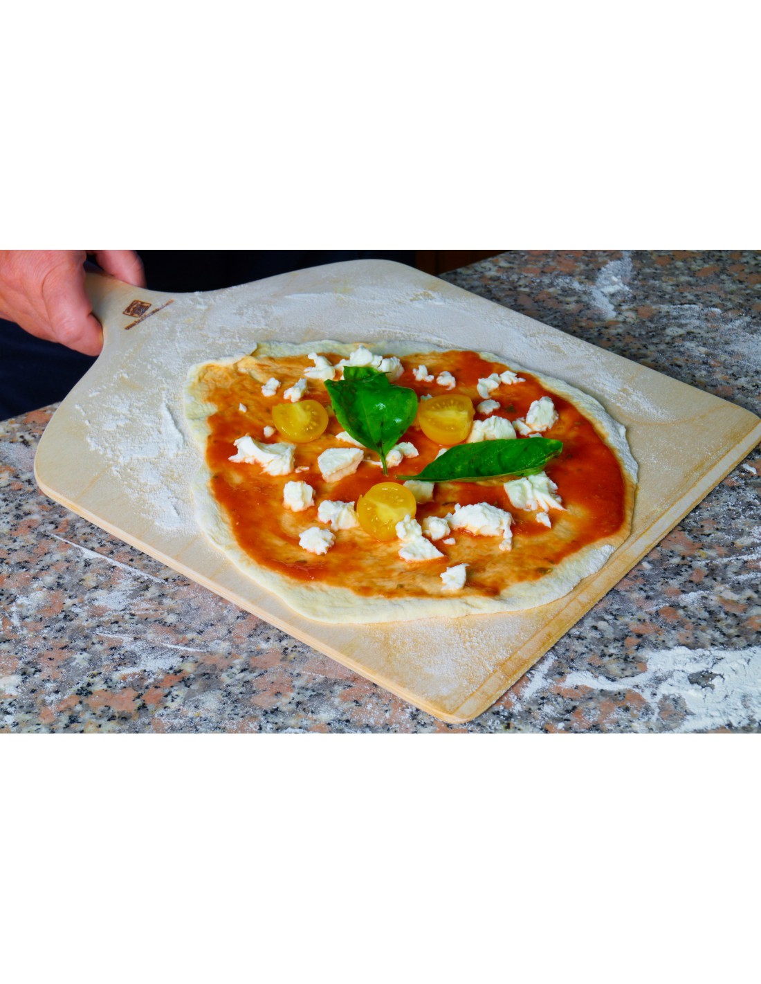 Pala per Pizza in legno di betulla dimensioni 41x33 cm spessore 0,6mm