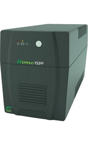 UPS Gruppo di continuità 1550 VA 1 uscita Shuko Nero Elsist HOME1550
