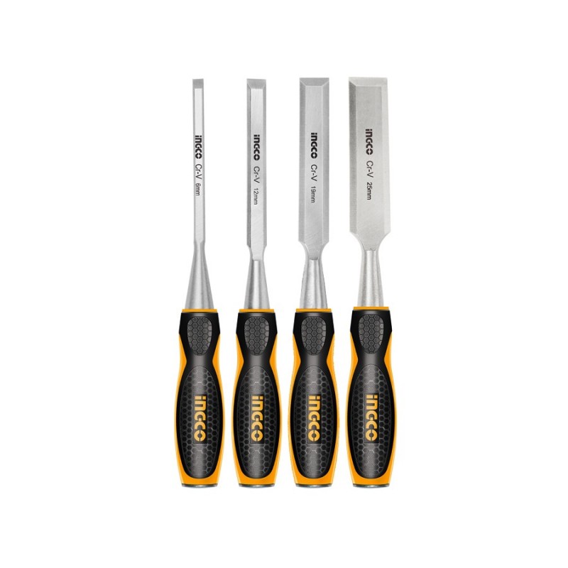 Set 4 scalpelli per legno - INGCO