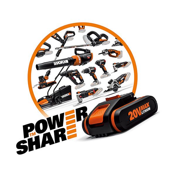 20V 4Ah Batteriegebläse – WORX WG543E