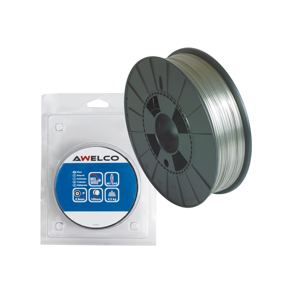 CORED WIRE COIL FOR NO GAS WELDING MACHINE Ø 0,9 MM. FROM 0,2 KG AWELCO