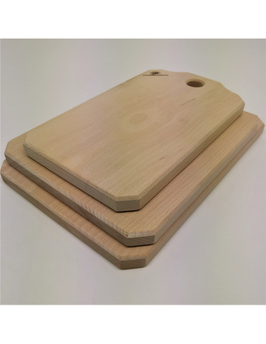 Schneidebrett aus massivem Buchenholz, L37 x T23 x H2 cm