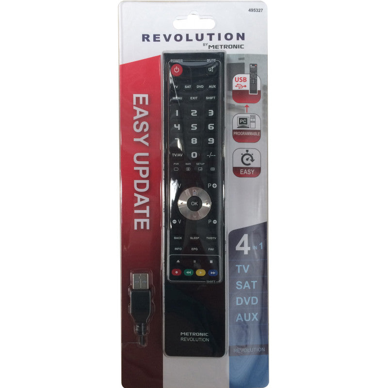 4 in 1 USB programmierbare Universalfernbedienung