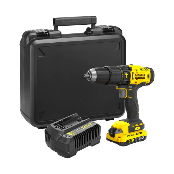 V20 percussion screwdriver + 2 Stanley SFMCD711D22 2.0Ah batteries