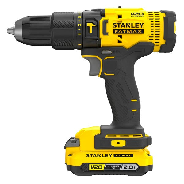 V20 percussion screwdriver + 2 Stanley SFMCD711D22 2.0Ah batteries