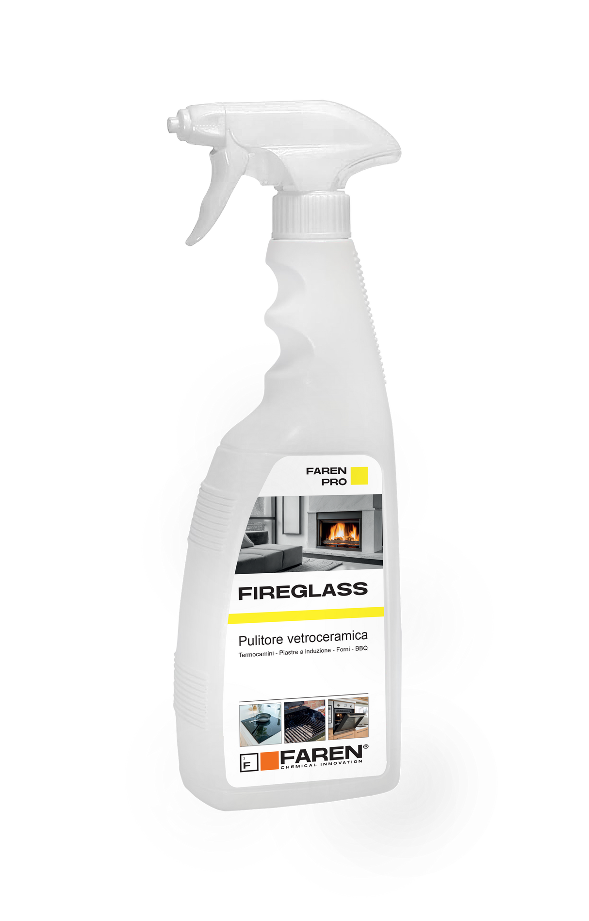 Kamin- und Grillglaskeramikreiniger 750 ML FIREGLASS FAREN