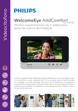 WelcomeEye Add Comfort 7" monitor extra ultrapiatto - Philips - 531003