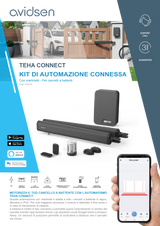 Automatisierungssatz für 2-flügelige Tore mit 24-V-Anschluss Avidsen Teha Connect Wi-Fi – 114174