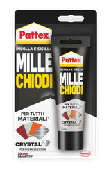 PATTEX Millechiodi Crystal, Trasparente, 90g