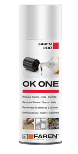 Silicone remover - glues - mastics - resin - tar - peel off labels Spray OK ONE FAREN