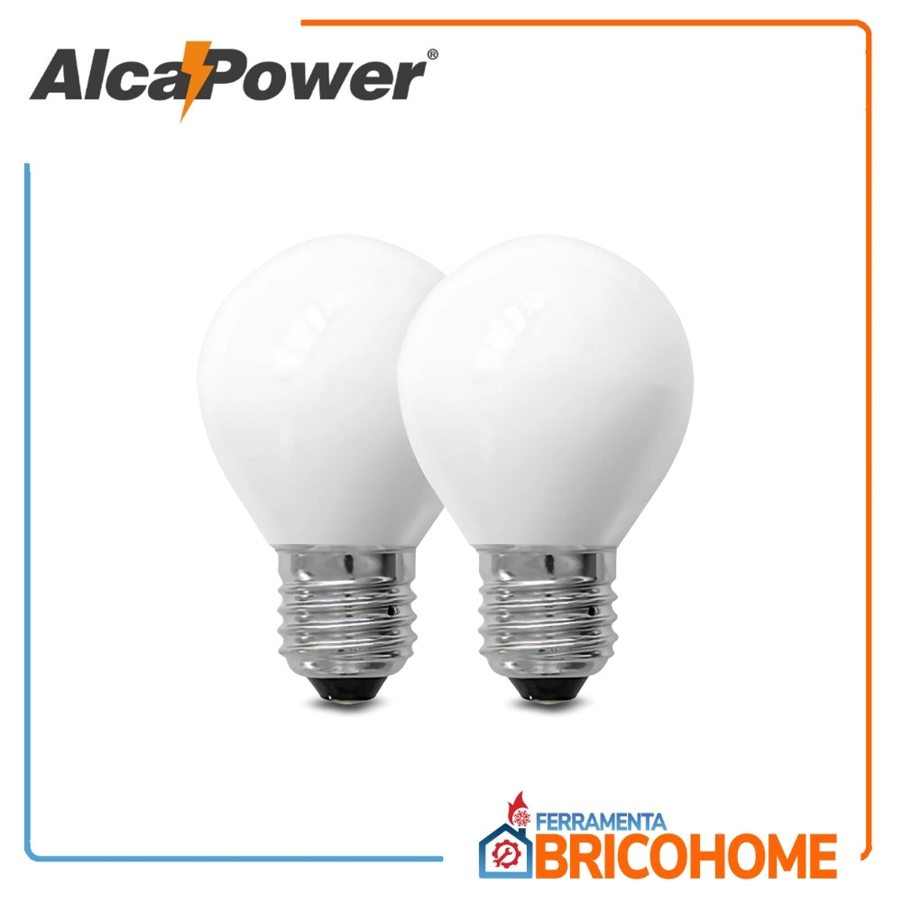 AlcaPower Lampadine G45 con filamento LED 4W E27 - 2 pezzi