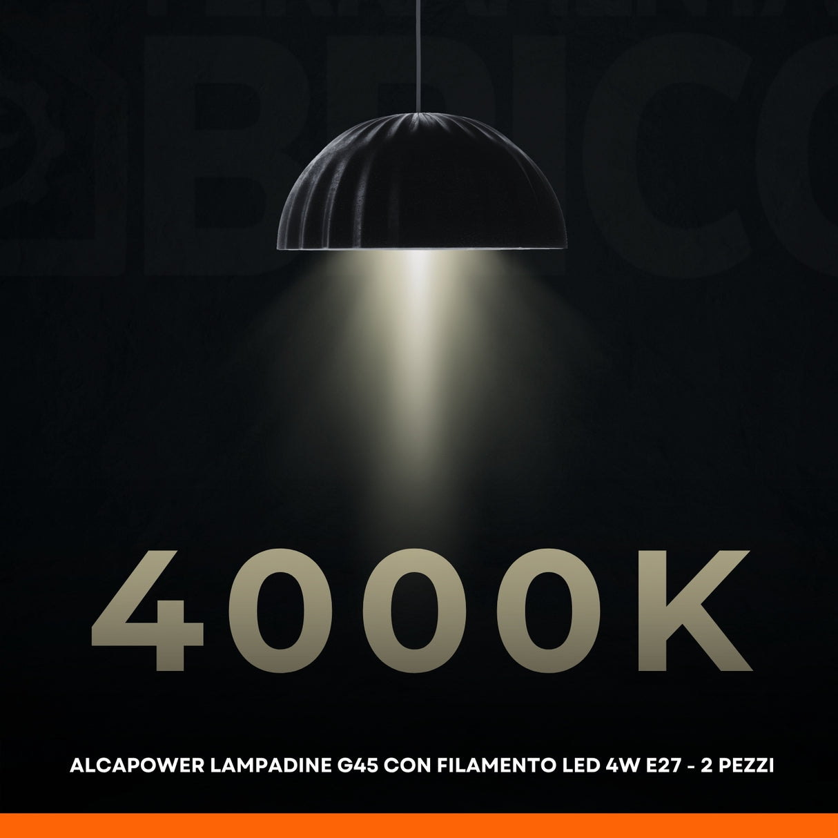 AlcaPower Lampadine G45 con filamento LED 4W E27 - 2 pezzi