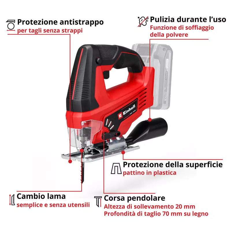 Seghetti a batteria TC-JS 18 Li - Solo