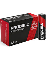 AA-Alkalibatterien in einer Box mit 10 Zellen – Procell/Duracell