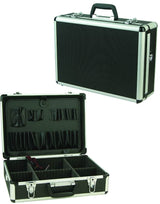 VIGOR 40545-10 – Valigetta Elettricista Alluminio | Spigoli Tondi 46x34x16cm | Porta Attrezzi Estraibile