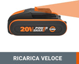 WORX Batteria Litio 20V 2,0Ah - WA3639