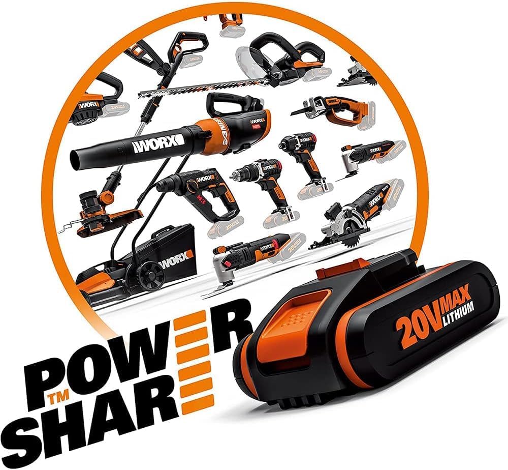 WORX Batteria Litio 20V 2,0Ah - WA3639