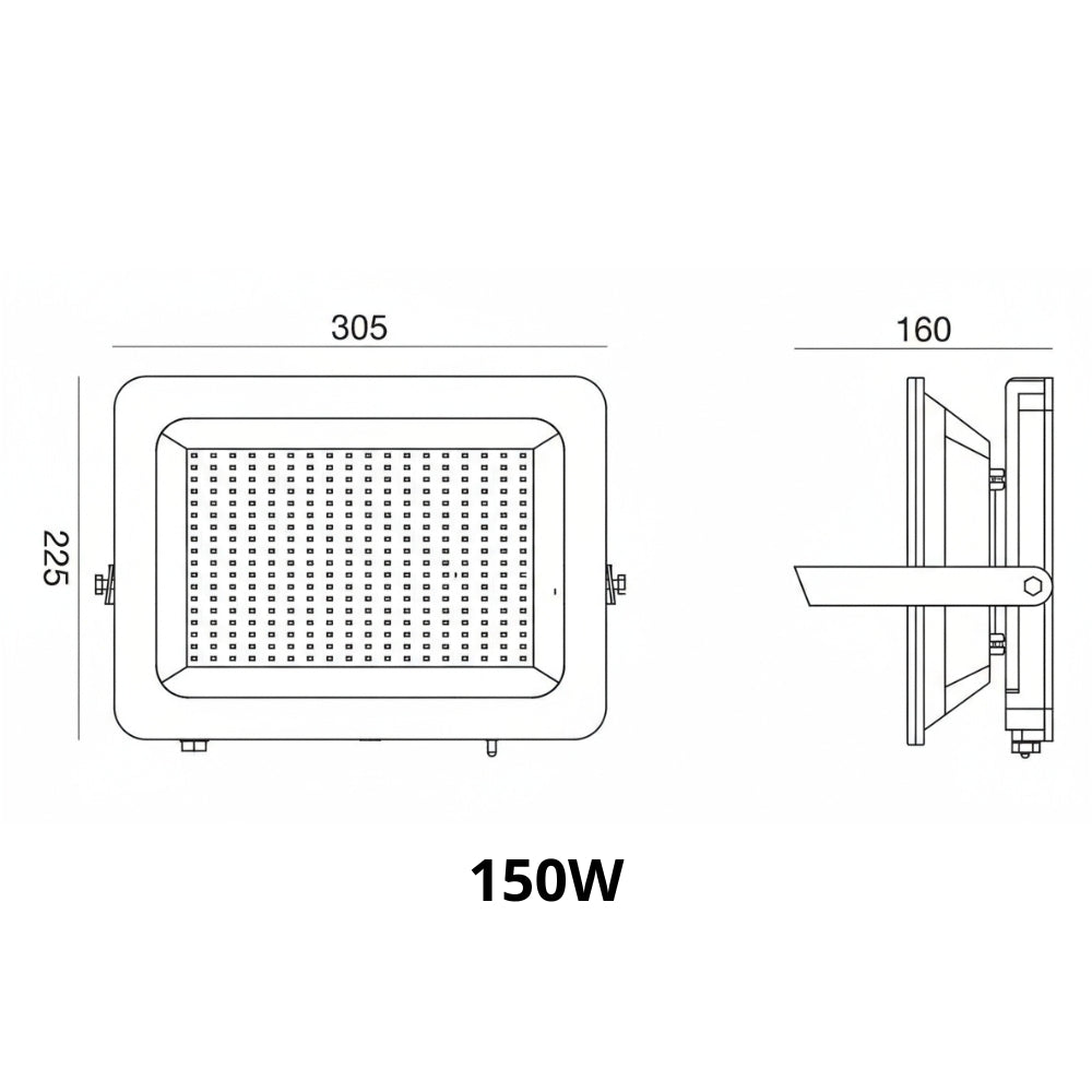 Gea Luce Proiettore LED CCT IP65 con staffa di fissaggio