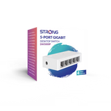 STRONG SW5000P – Switch Desktop Gigabit 5 Porte 10/100/1000 Mbps, Plug & Play, Plastica, Fanless