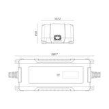 ALCAPOWER SX-2 Caricabatterie Automatico 10A 12/24V | 4–240Ah | LiFePO4 & Piombo