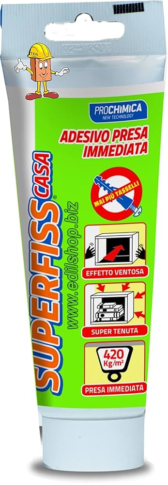 PROCHIMICA SUPERFISS CASA 80ml – Adesivo a Presa Rapida Effetto Ventosa