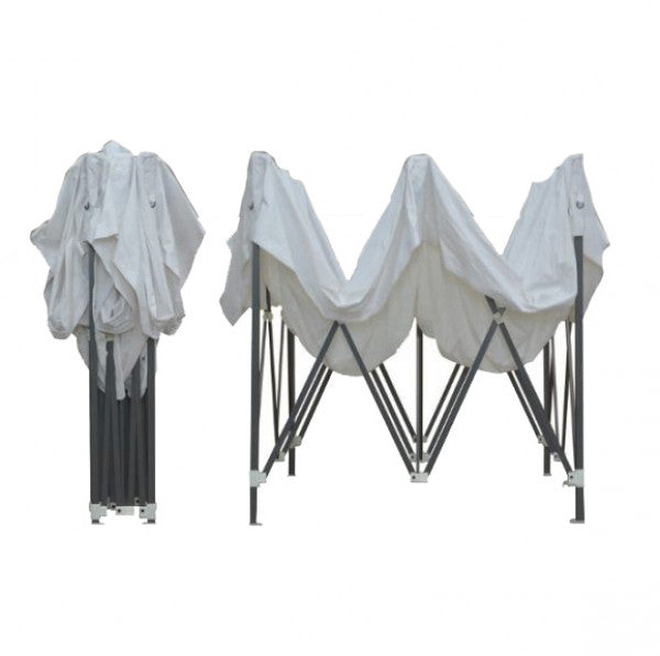 Gazebo Mercato 3x4.5m | Struttura Metallo | Telo 210D Oxford PVC | Sacca Trasporto