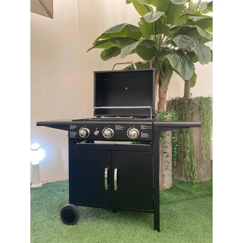 Barbecue a gas a 3 Fuochi Black X3