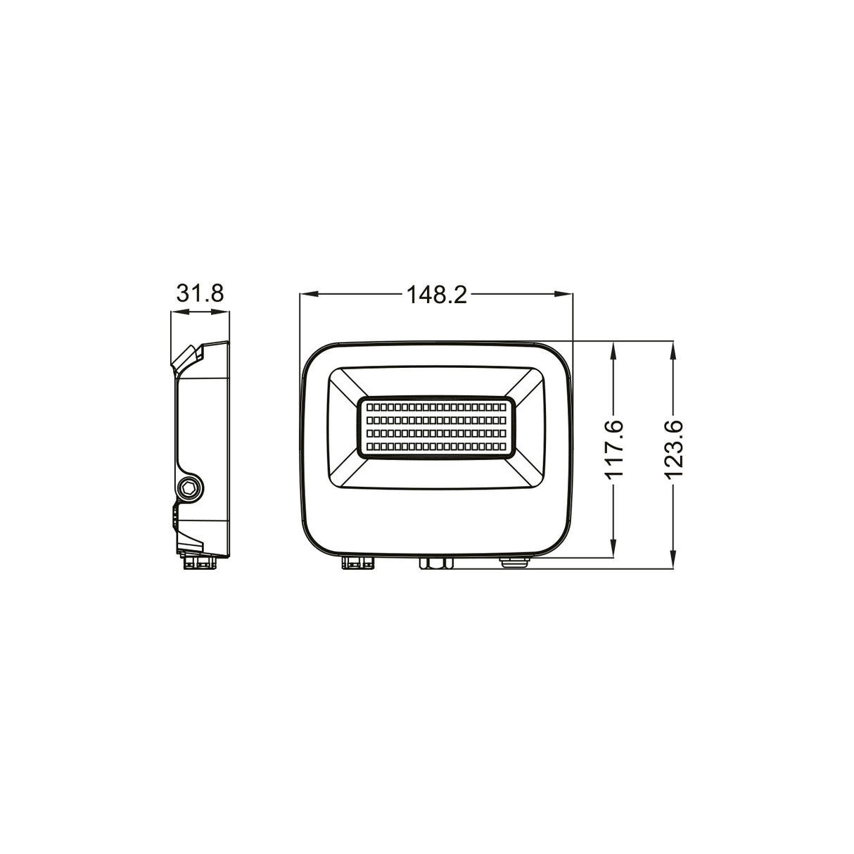 ALCAPOWER 930480 – Proiettore LED RGB 39W | Nero | IP66 | 230V