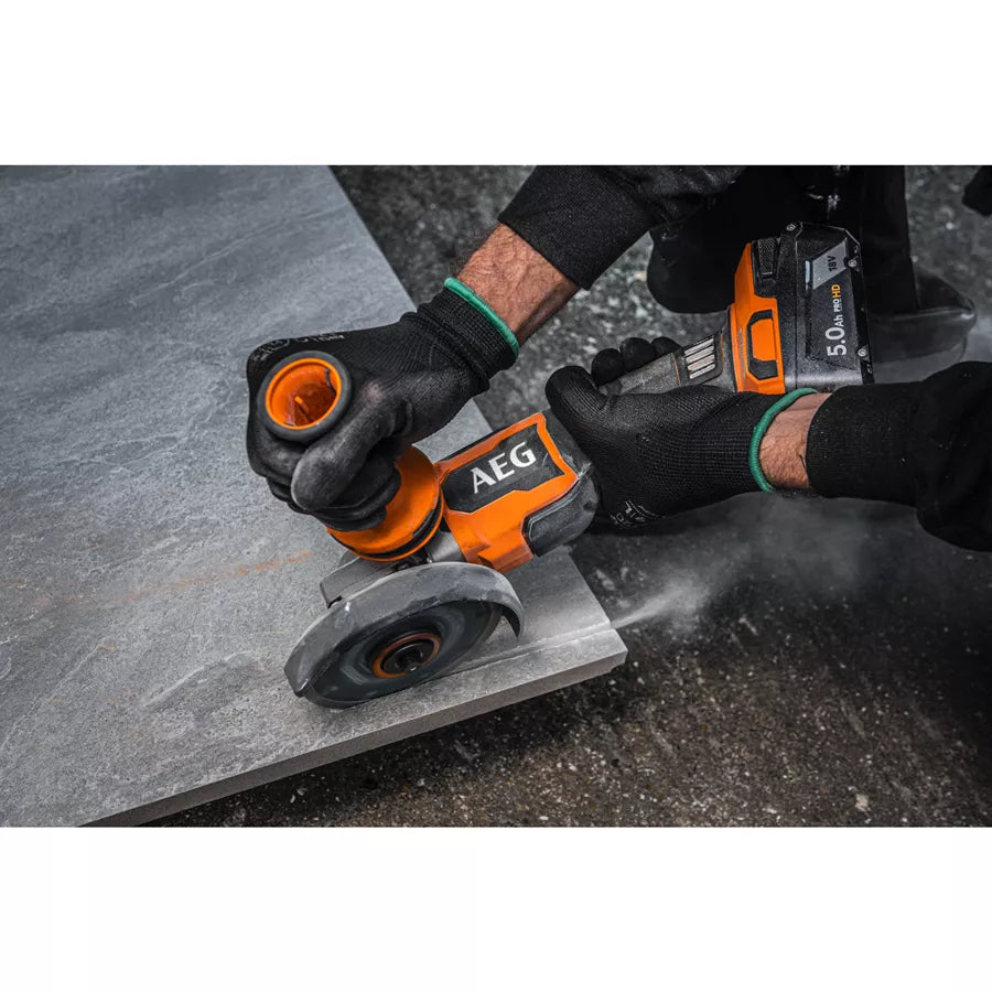 AEG Smerigliatrice Angolare AEG BEWS 18-125BLPX2-602C – Brushless 18V, 2x6.0Ah, Valigetta Inclusa