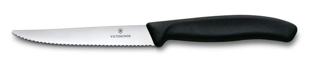Victorinox – Coltello Bistecca e Pizza Swiss Classic | 11cm | Filo Ondulato | Lavastoviglie