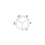 GEA LUCE Applique per esterno monoemissione con alette regolabili CCT 10W IP65