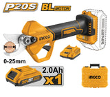 Akku-Astschere 20 V mit Akku und Ladegerät - Schnitt Ø25 - INGCO