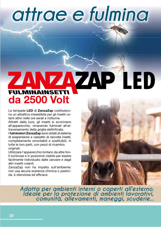 Elektrisches Moskitonetz für Insekten 15W ZANZAZAP16 LED