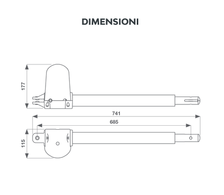 Kit automazione per cancelli a 2 battenti 24V 900KSTAR3324ES - Key Automation